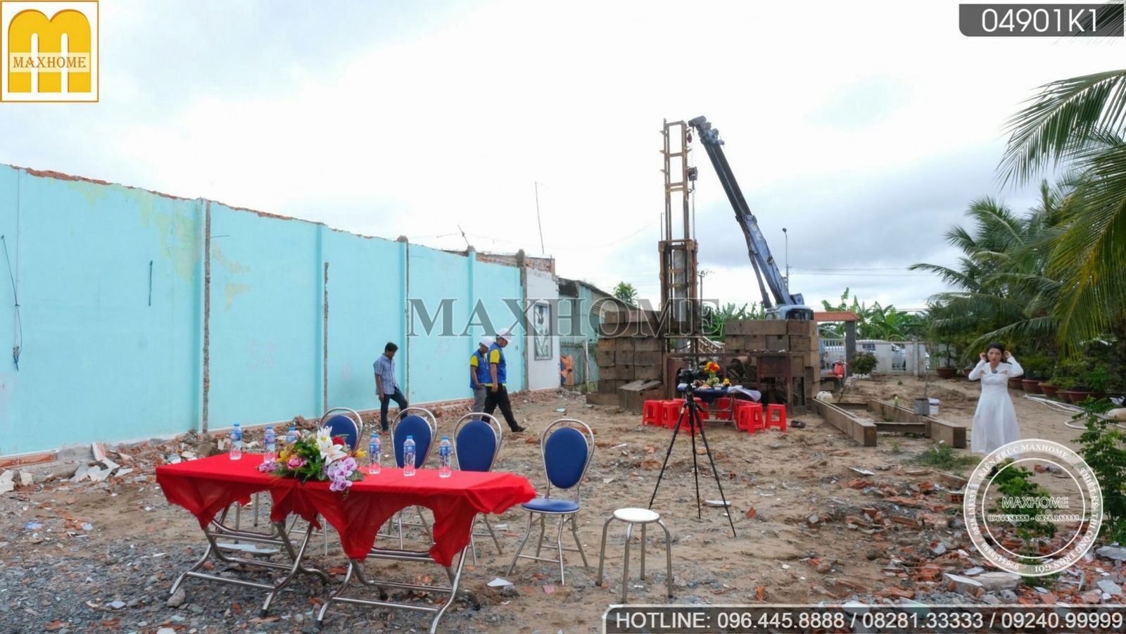 Lễ khởi công xây dựng siêu phẩm nhà vườn mái Thái tân cổ tại Long An