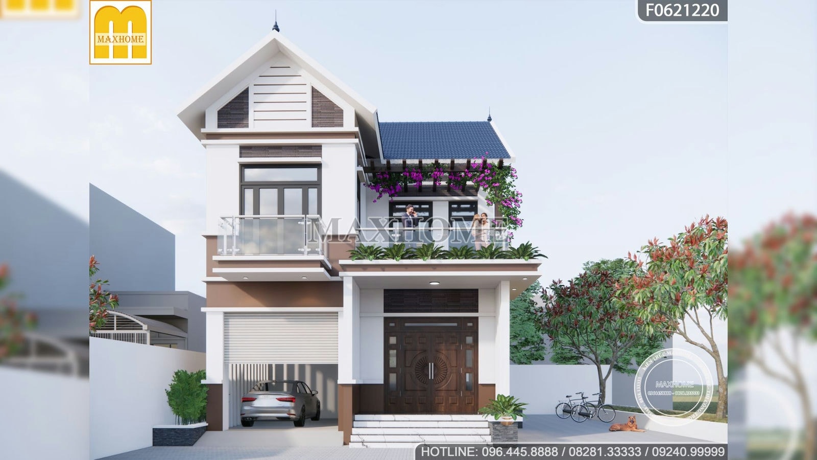 Mẫu nhà 2 tầng mái Thái đẹp và ấn tượng nhất vừa qua | MH00572 | MAXHOME -  HỆ THỐNG THIẾT KẾ THI CÔNG TRỌN GÓI HÀNG ĐẦU VIỆT NAM