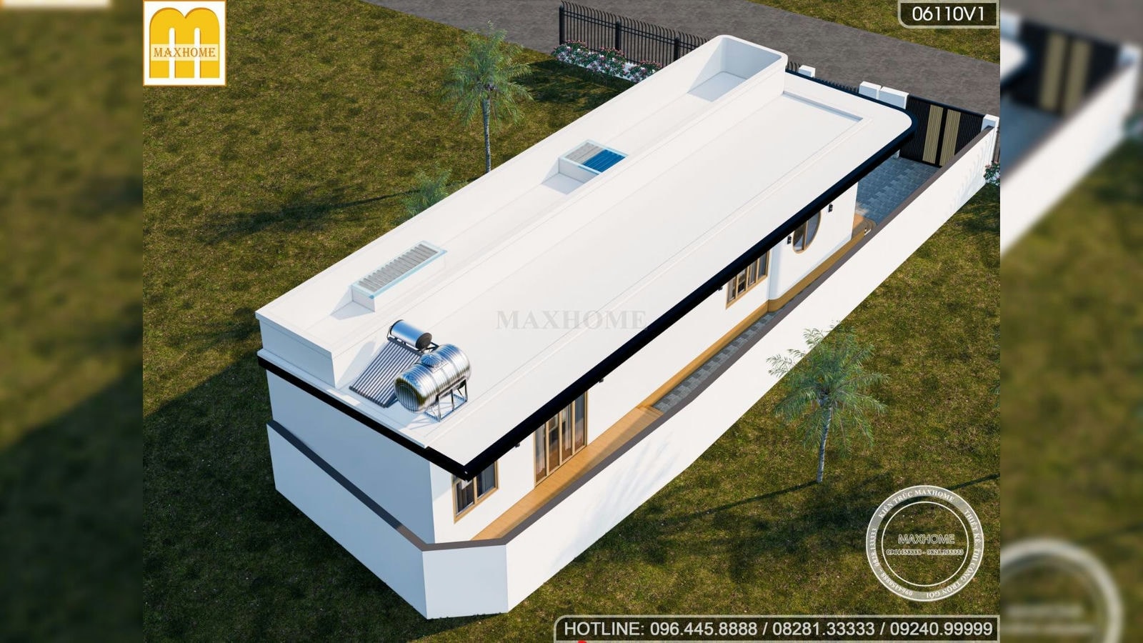 Mẫu nhà cấp 4 giá rẻ với thiết kế mái bằng giá từ 700 triệu | MH02649