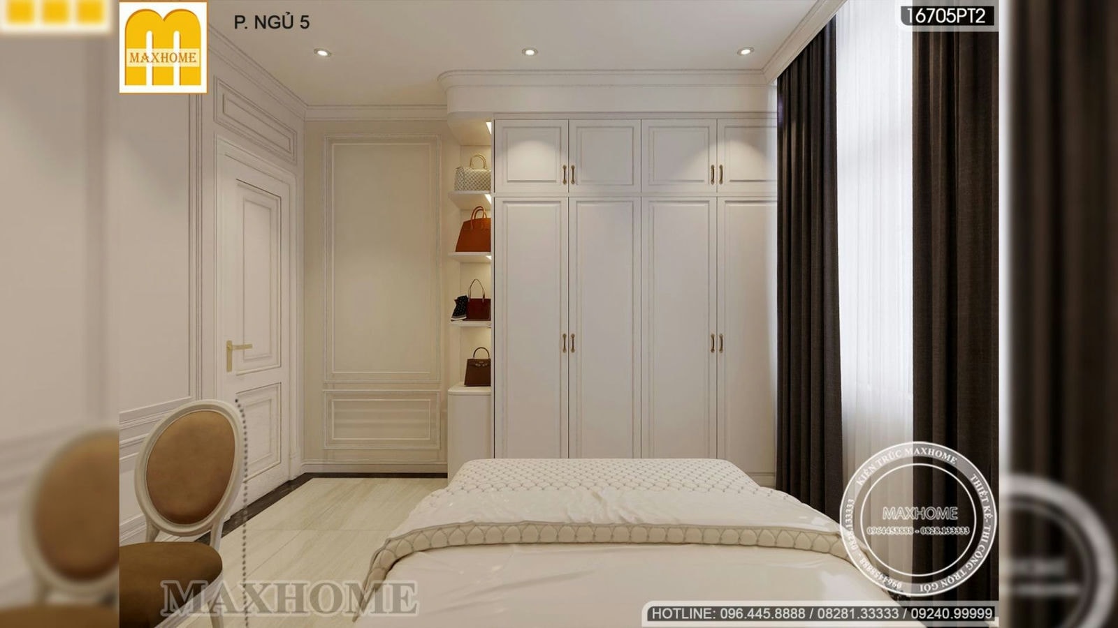 Mẫu thiết kế nội thất biệt thự cao cấp tân cổ điển đẹp sang trọng | MH02072