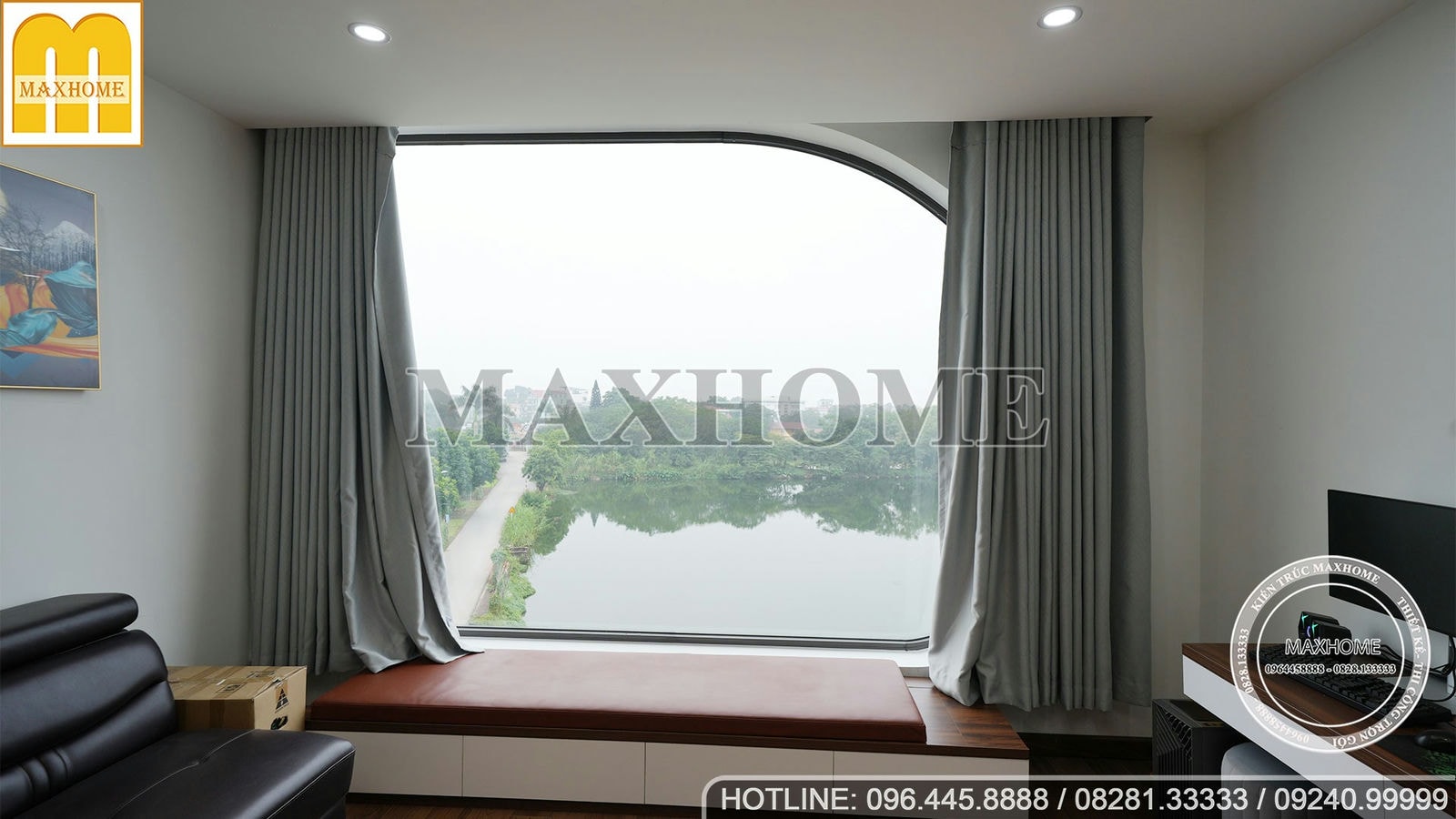 Maxhome bàn giao nhà phố 4 tầng 1 tum view hồ cực đỉnh tại Hà Nội