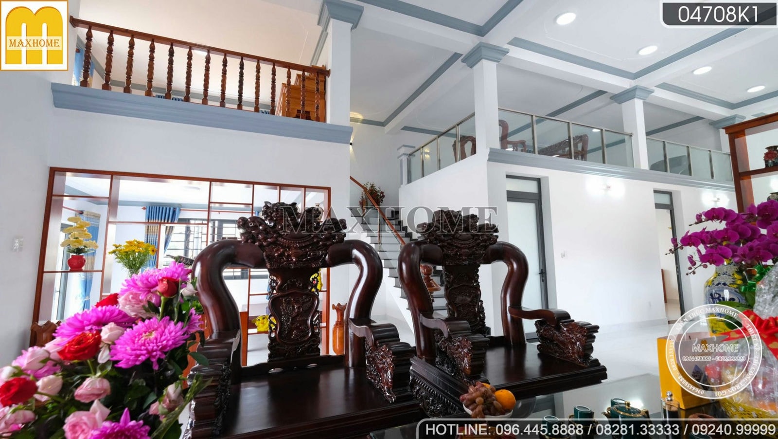 Maxhome hoàn thiện bộ nội thất full gỗ sang trọng cho ngôi nhà vườn mái Thái