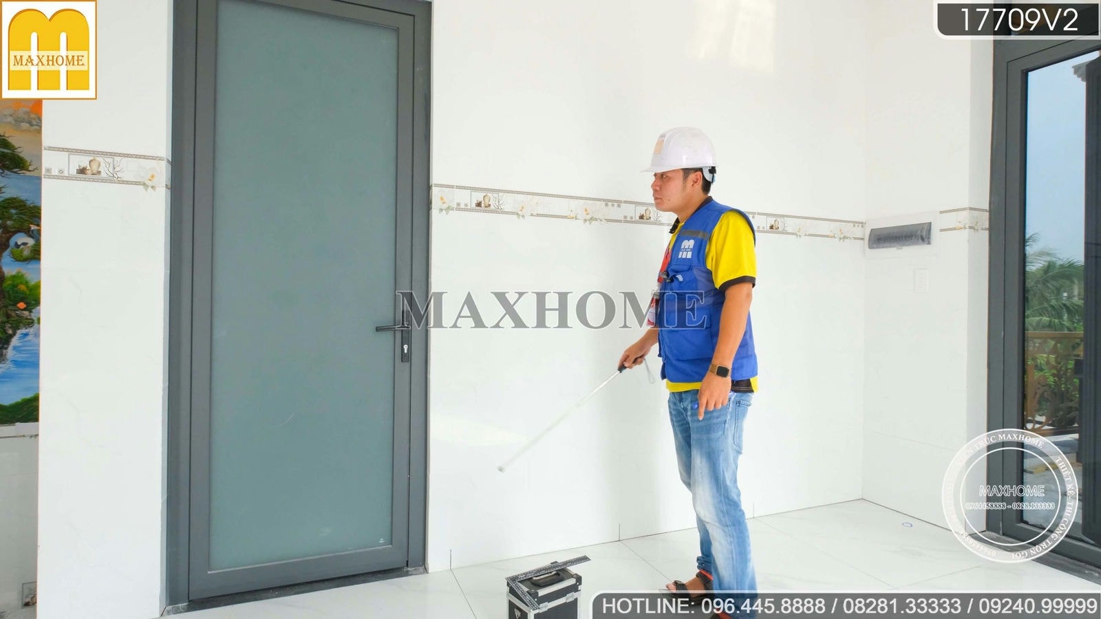 Maxhome kiểm tra chất lượng công trình nhà tân cổ mái Thái tại Long An