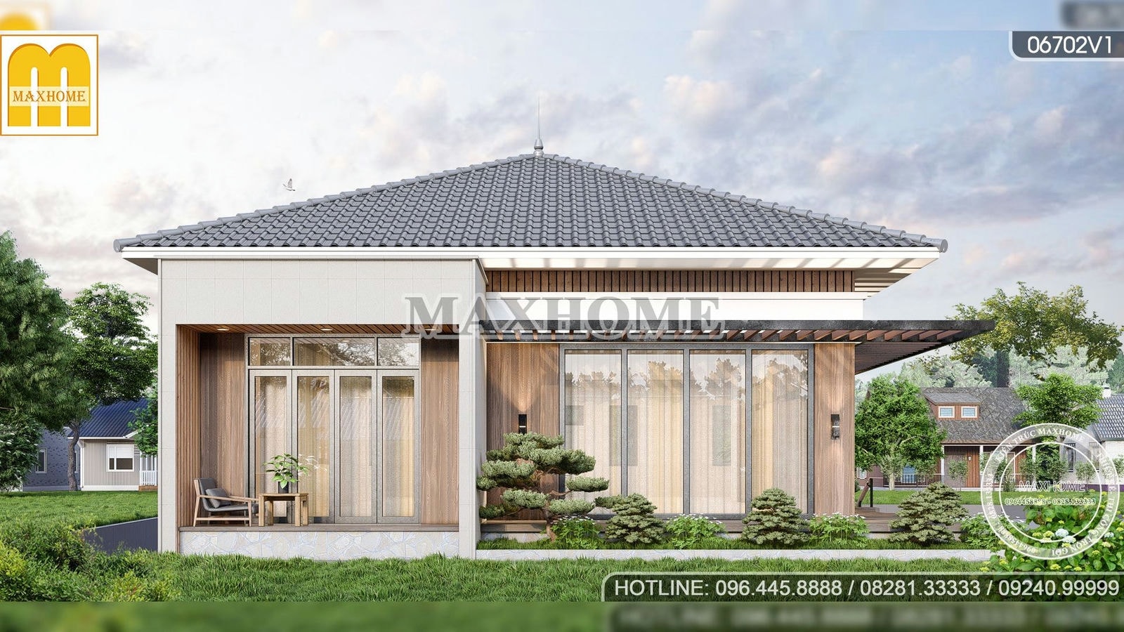 Maxhome thiết kế căn nhà vườn đẹp như bộ phim Hollywood | MH01867