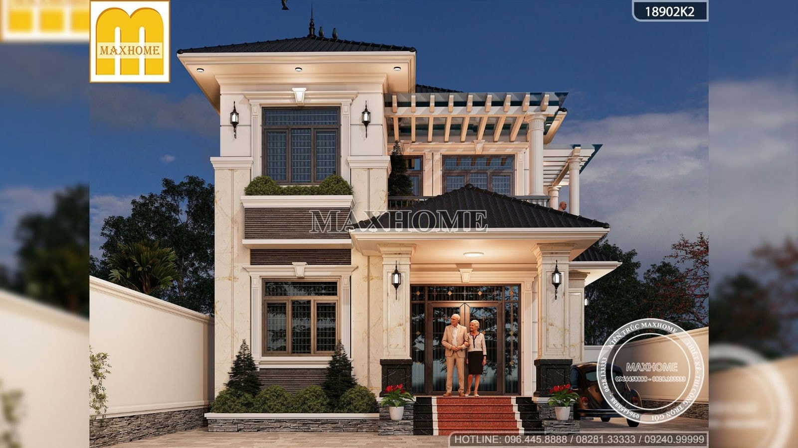 Maxhome thiết kế nhà mái Nhật đẹp tuyệt đỉnh ở Hà Nội | MH01636