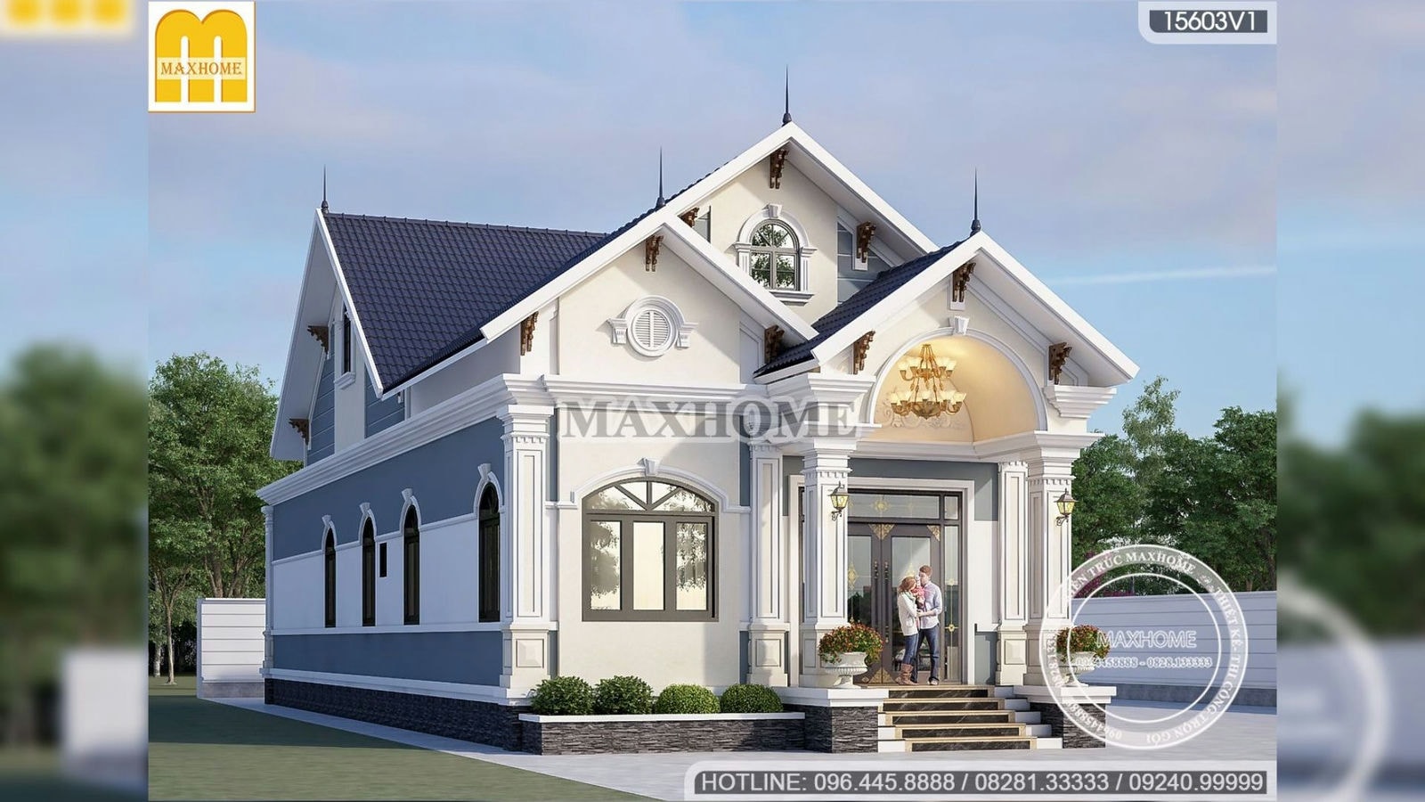 Maxhome thiết kế nhà vườn mái Thái tân cổ đẹp như mơ tại Củ Chi | MH02220