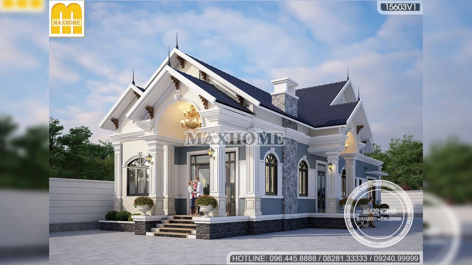 Maxhome thiết kế nhà vườn mái Thái tân cổ đẹp như mơ tại Củ Chi | MH02220