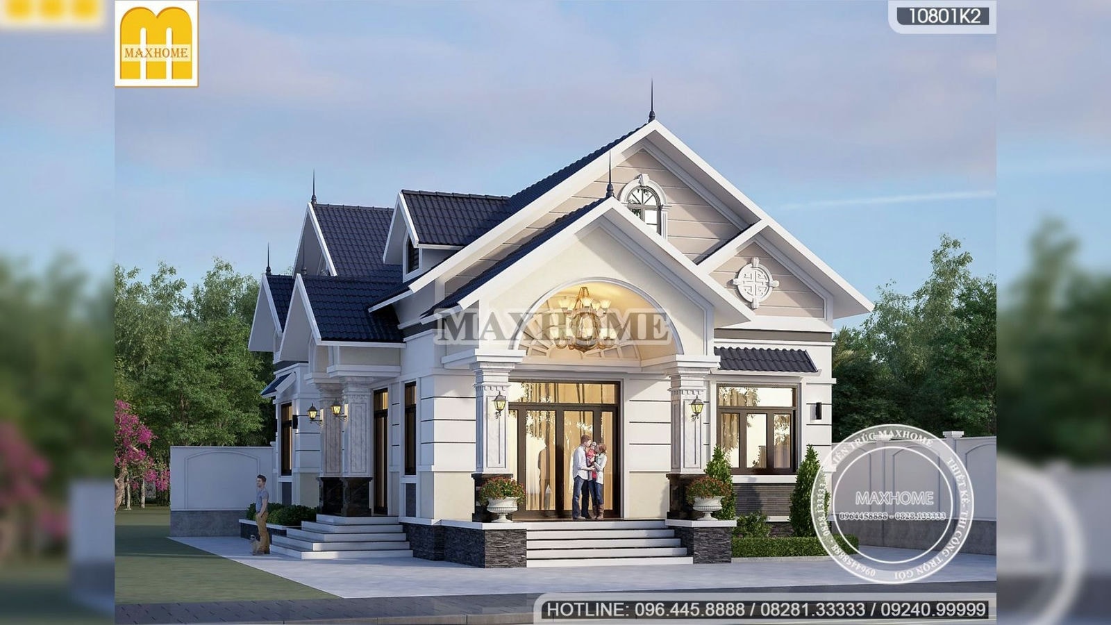 Maxhome thiết kế nhà vườn mái Thái tân cổ vạn người mê hot nhất 2023 I MH01757