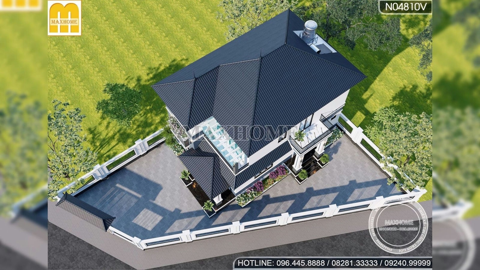 Maxhome xây nhà mái Nhật đẹp trọn gói 1,2 tỷ ở Quảng Ngãi | MH01389