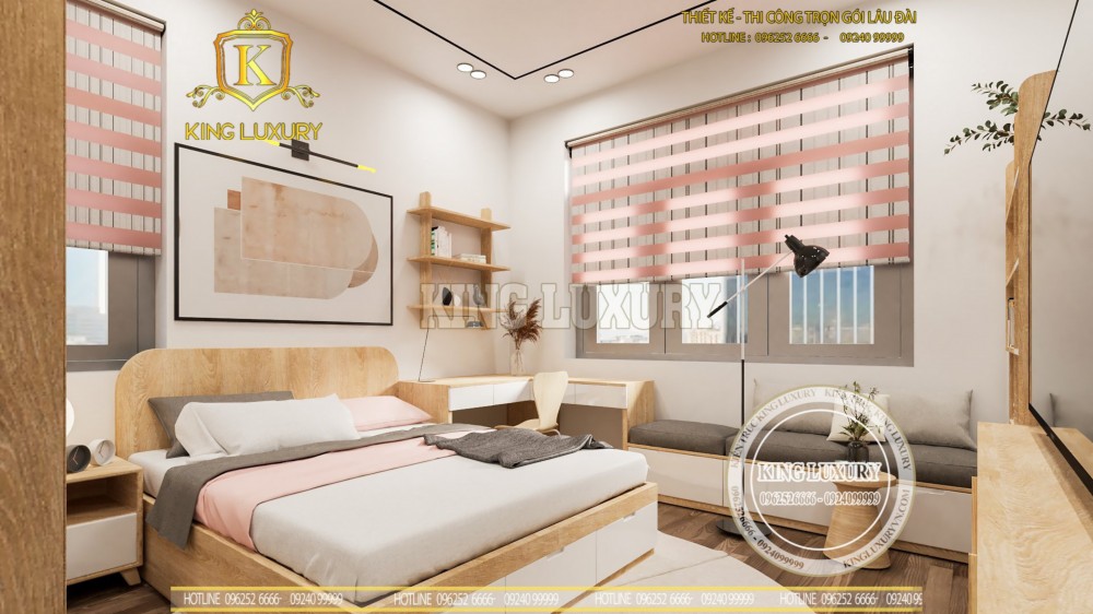 Nội thất đẹp mê ly cho nhà 2 tầng mái nhật 10x15m tại Hà Nội | MH00358