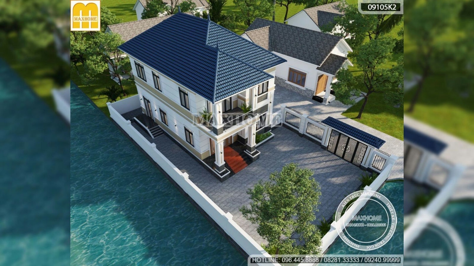 Ngôi nhà cực đẹp bên bờ hồ có giá từ 1 tỷ 450 triệu tại Hà Nam | MH02053