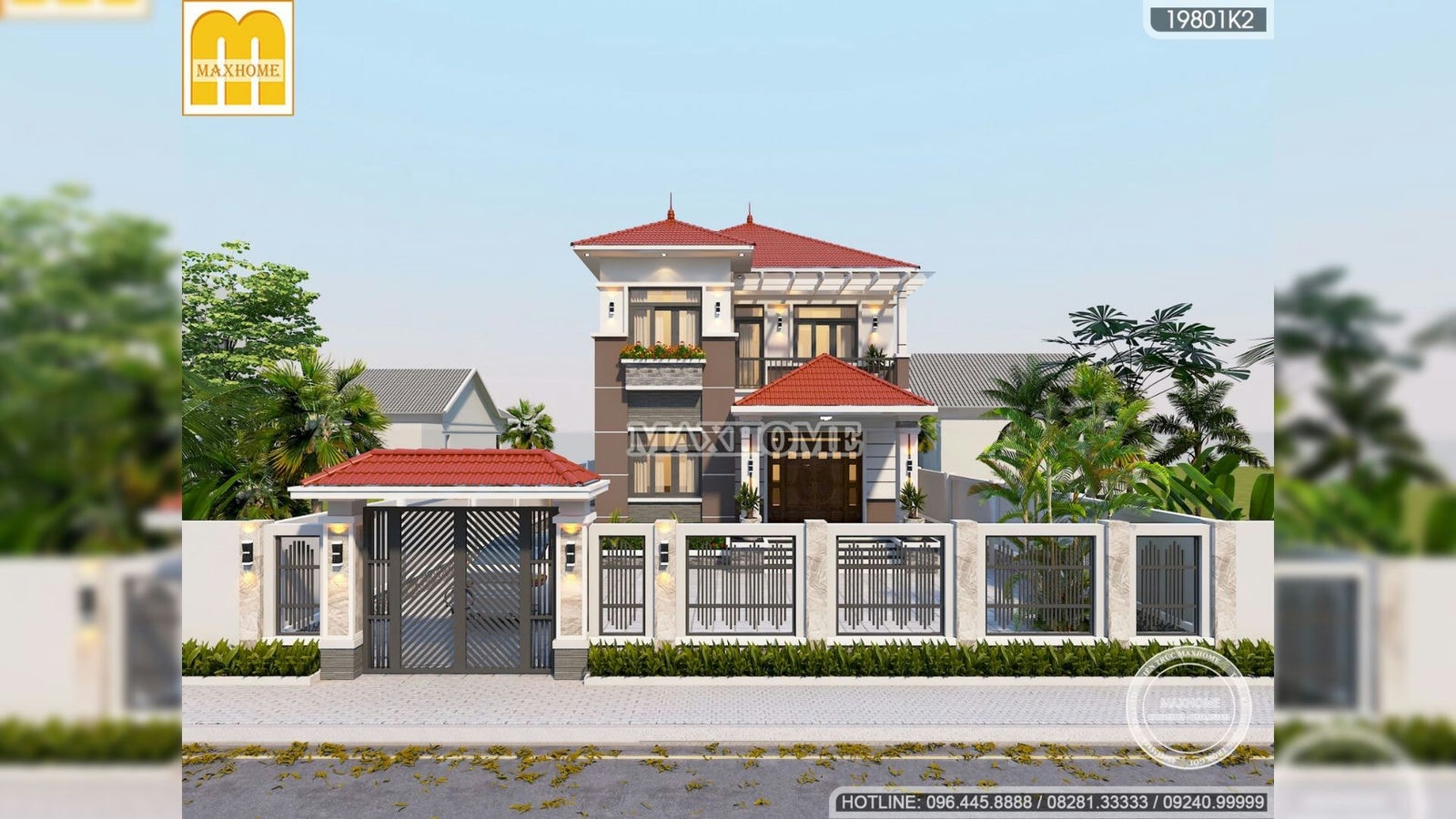 Ngôi nhà mái Nhật 2 tầng vừa đẹp lại vừa rẻ ở Thạch Thất, Hà Nội | MH02149
