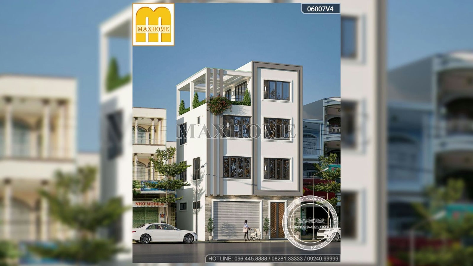 Ngôi nhà phố 4 tầng hiện đại có thiết kế sang và đẹp giá chỉ từ 2,2 tỷ đồng | MH02175