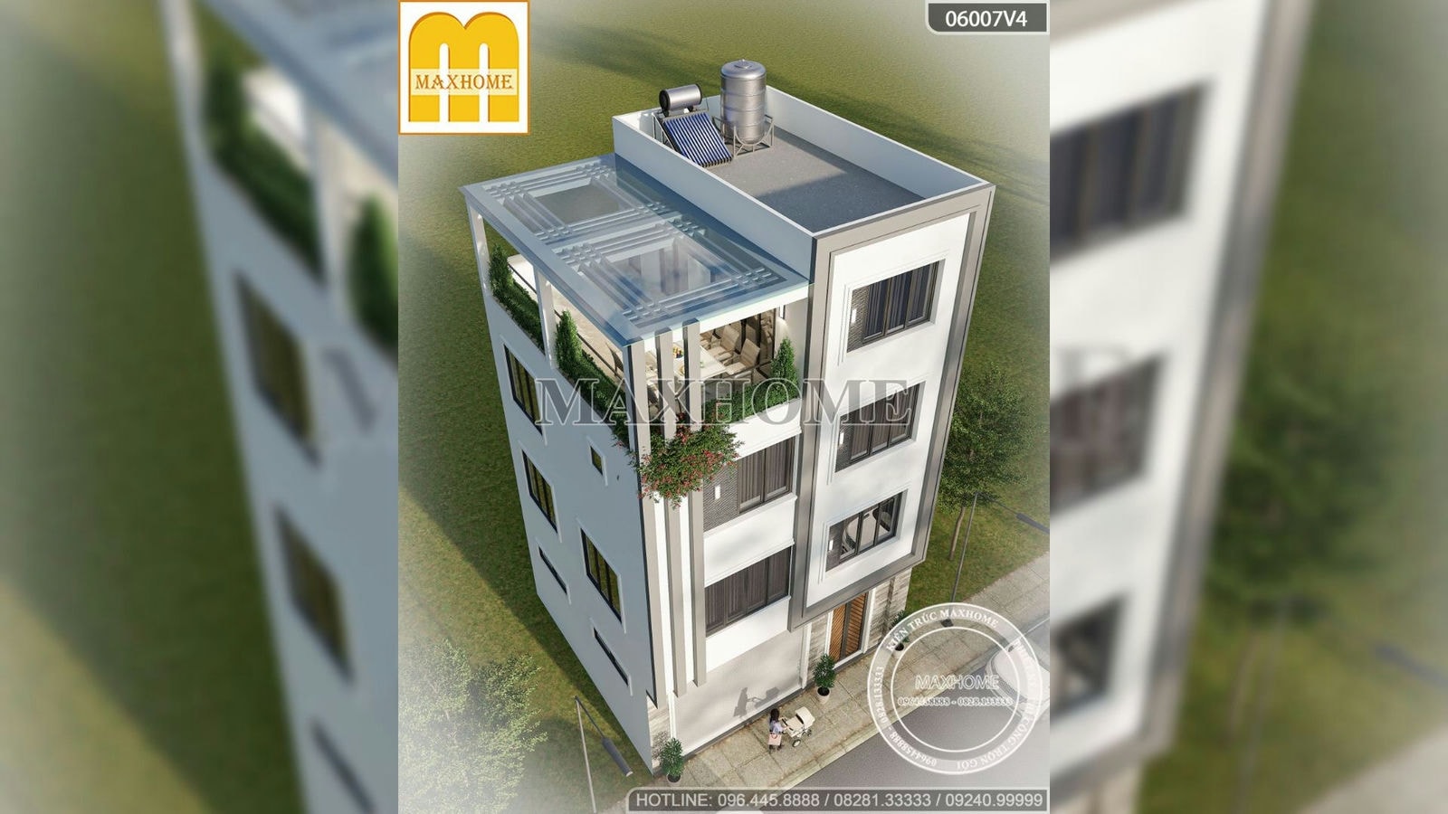 Ngôi nhà phố 4 tầng hiện đại có thiết kế sang và đẹp giá chỉ từ 2,2 tỷ đồng | MH02175