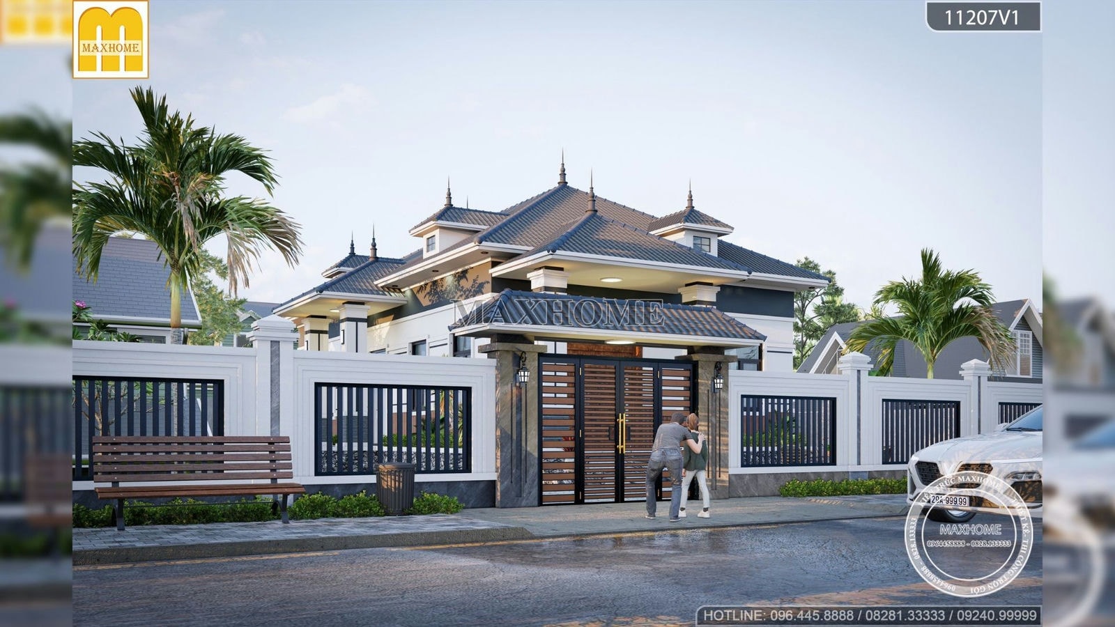Ngôi nhà vườn bình yên do Maxhome thiết kế và thi công tại Bắc Ninh | MH01265