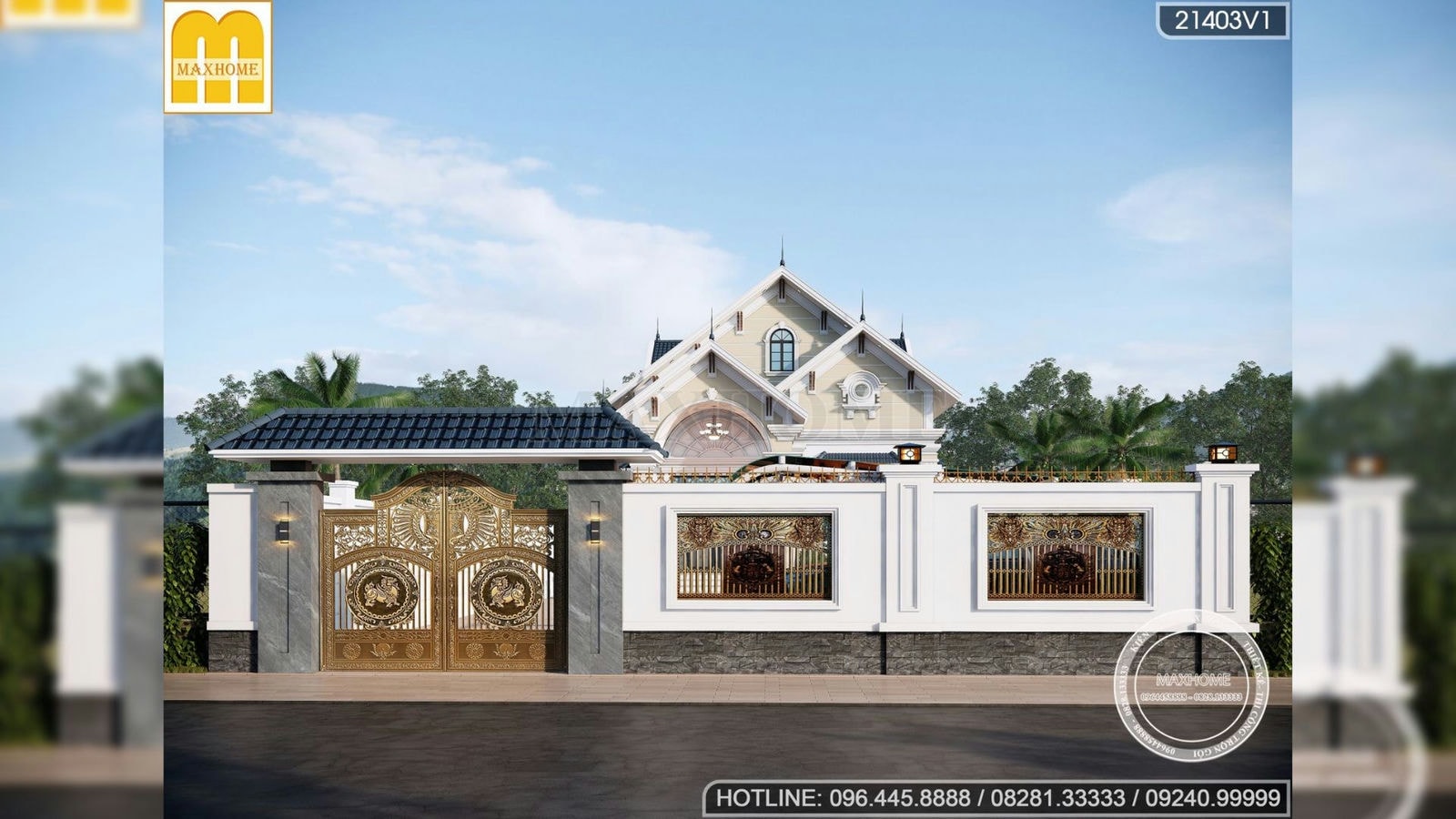 Ngôi nhà vườn mái Thái phong cách Tân Cổ cực đẹp có giá chỉ từ 1 tỷ | MH01874