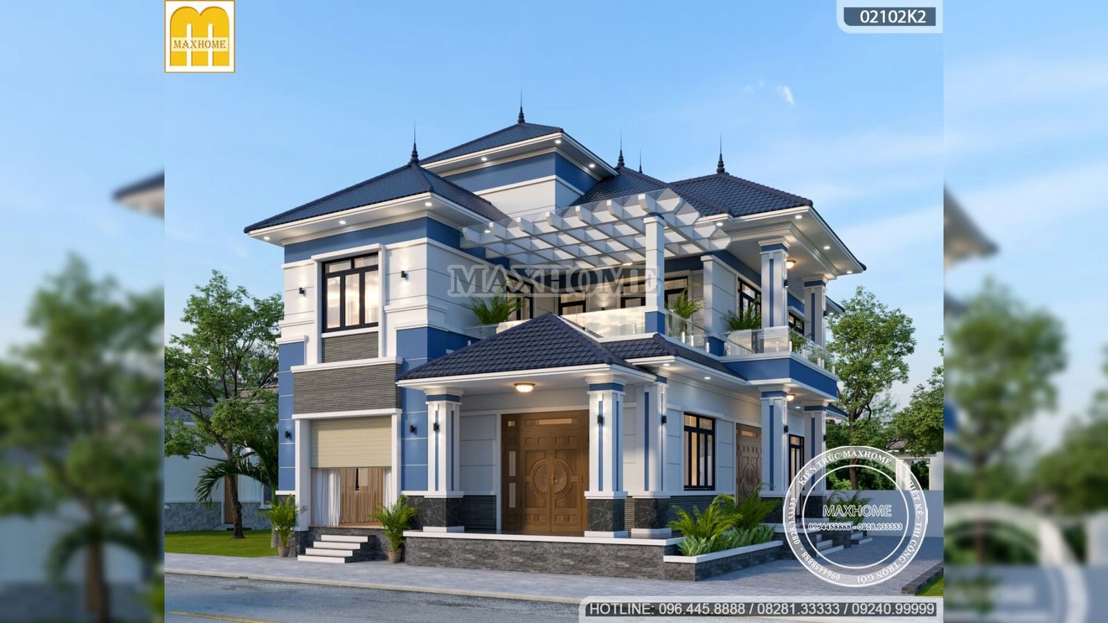 Nhà 2 tầng 9x17m được thiết kế hoành tráng tại Ninh Bình | MH02509