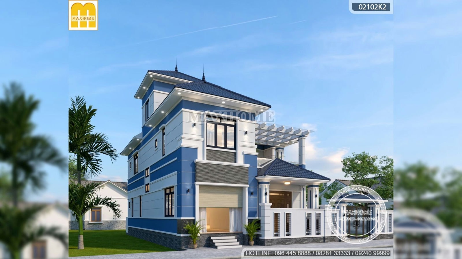 Nhà 2 tầng 9x17m được thiết kế hoành tráng tại Ninh Bình | MH02509