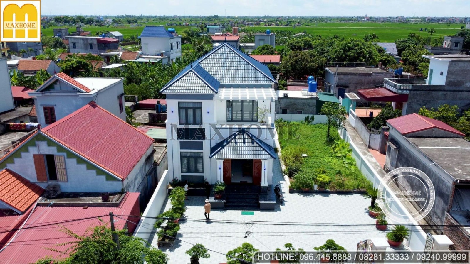 Nhà mái Nhật 2 tầng cực nổi bật tại Thái Bình đến từ Maxhome