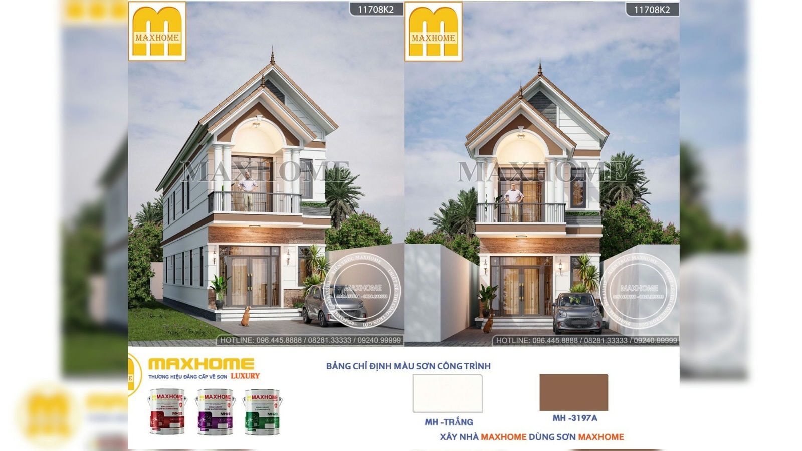 Nhà phố mái Thái 2 tầng đẹp hiện đại và tinh tế tại Ninh Bình | MH02524