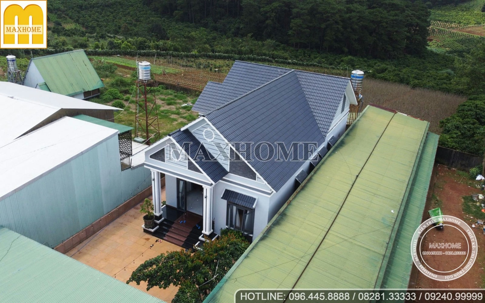 Nhà vườn mái Thái cực đẹp do Maxhome thiết kế thi công trọn gói tại Lâm Đồng