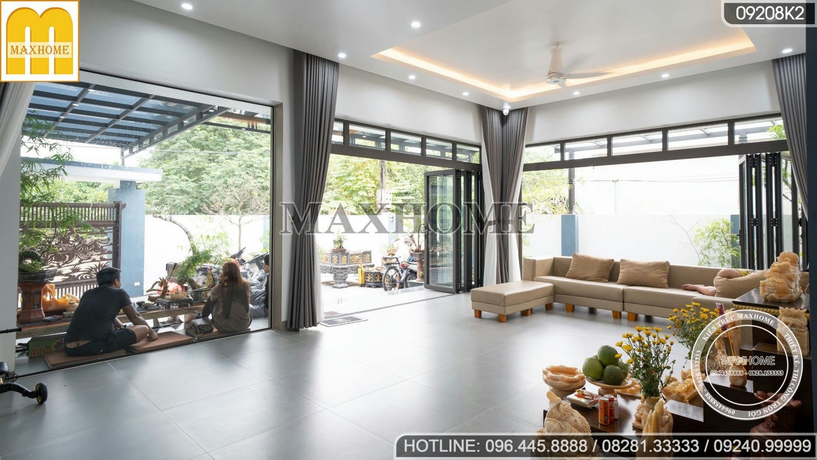 Nội thất đẹp hiện đại, tinh tế cho ngôi nhà phố 2 tầng tại Quảng Ninh | MH01848