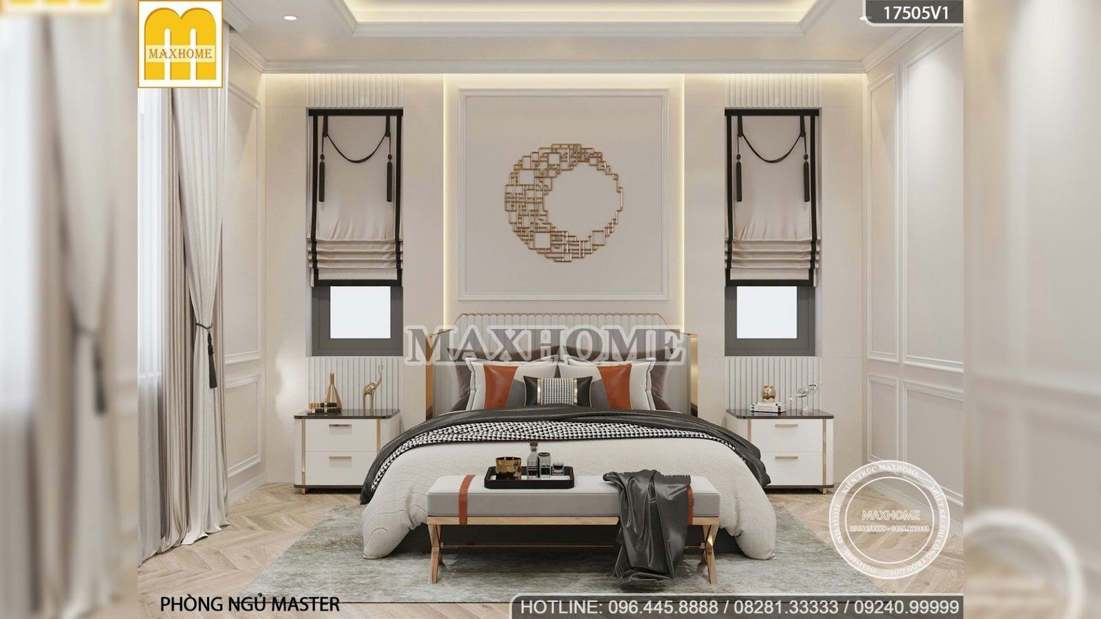 Nội thất nhà 1 tầng 4 phòng ngủ siêu đẹp và giá cả hợp lý | MH02092