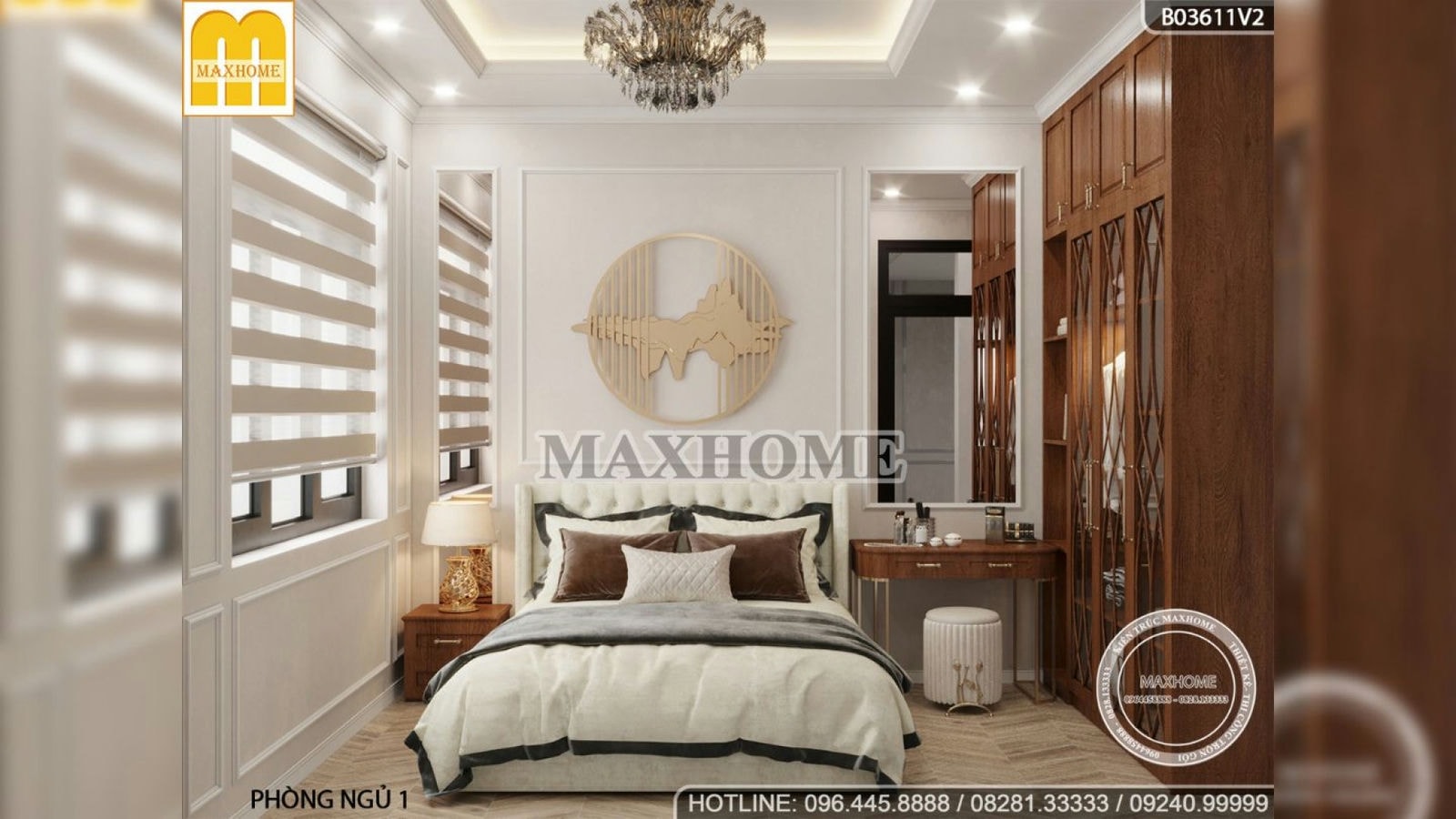 Nội thất thanh lịch do Maxhome thiết kế và thi công tại Nghệ An | MH01415