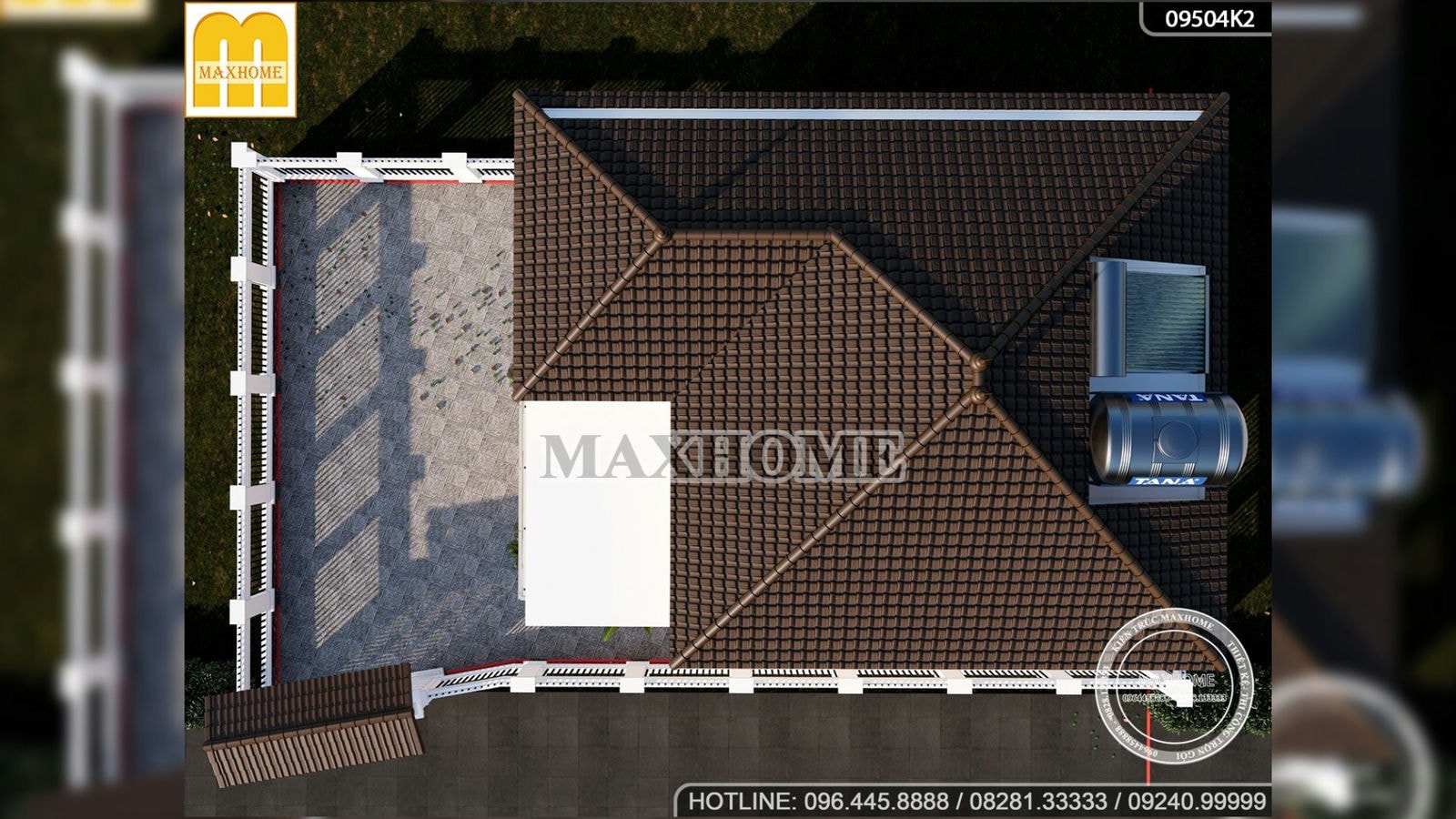 Quá ấn tượng với mẫu nhà mái Nhật 2 tầng hiện đại do Maxhome thiết kế | MH02380