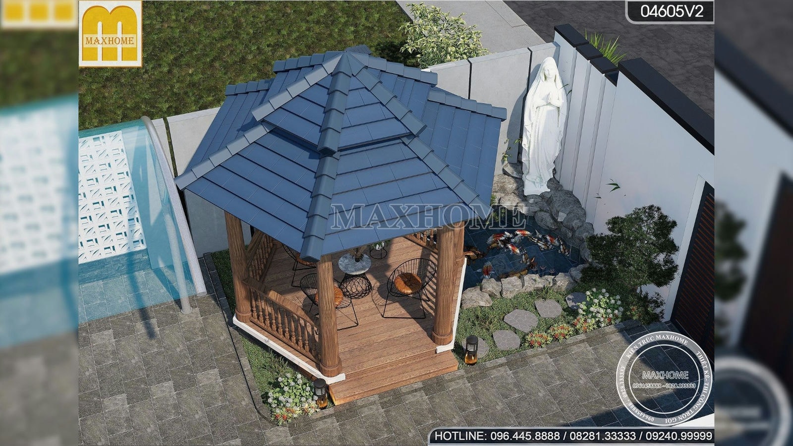 Quá rẻ với nhà phố mái Nhật xịn do Maxhome thiết kế | MH02081