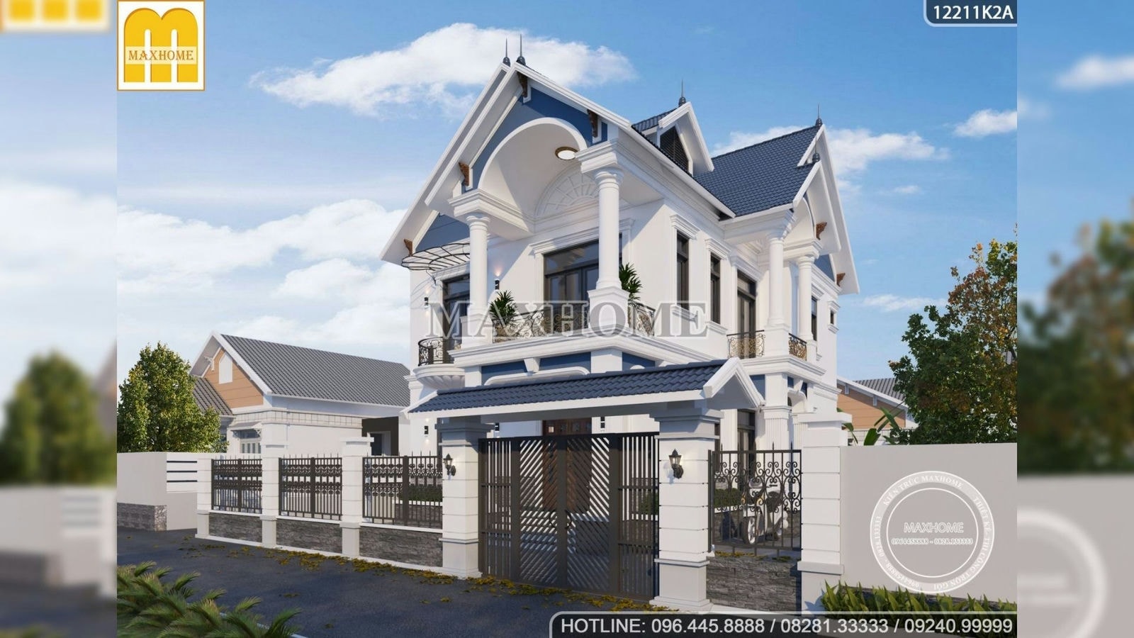 Siêu phẩm 2022 nhà mái Thái 2 tầng đẹp tại Hưng Yên | MH01125
