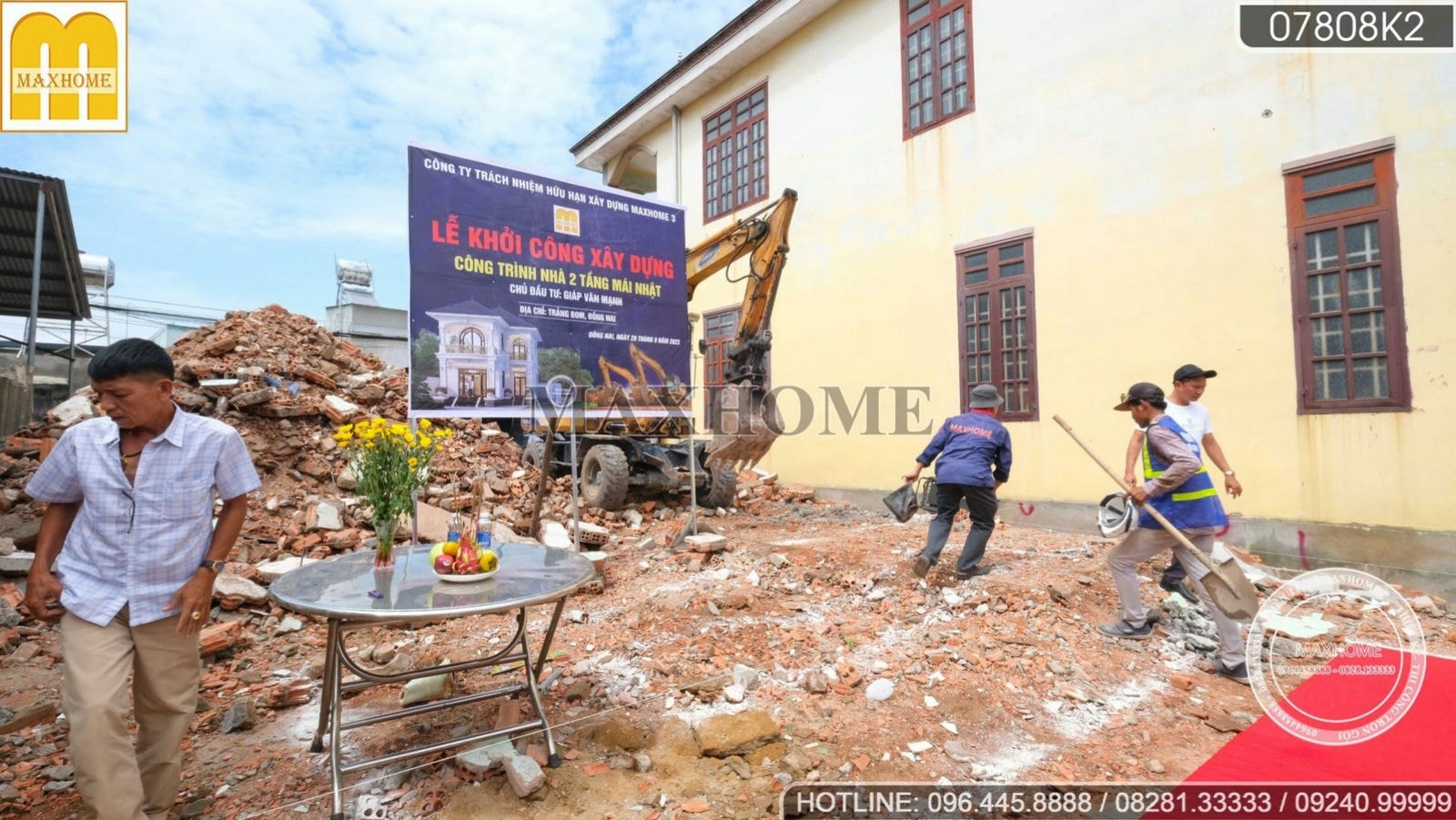 Tham gia lễ khởi công ngôi nhà 2 tầng 160m2 tại Đồng Nai | MH02231