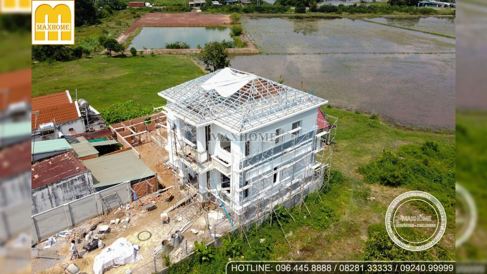 Tham quan công trình thực tế nhà 2 tầng mái Nhật đẹp tại Tây Ninh