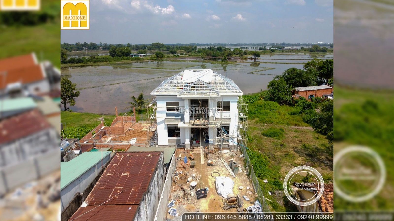 Tham quan công trình thực tế nhà 2 tầng mái Nhật đẹp tại Tây Ninh