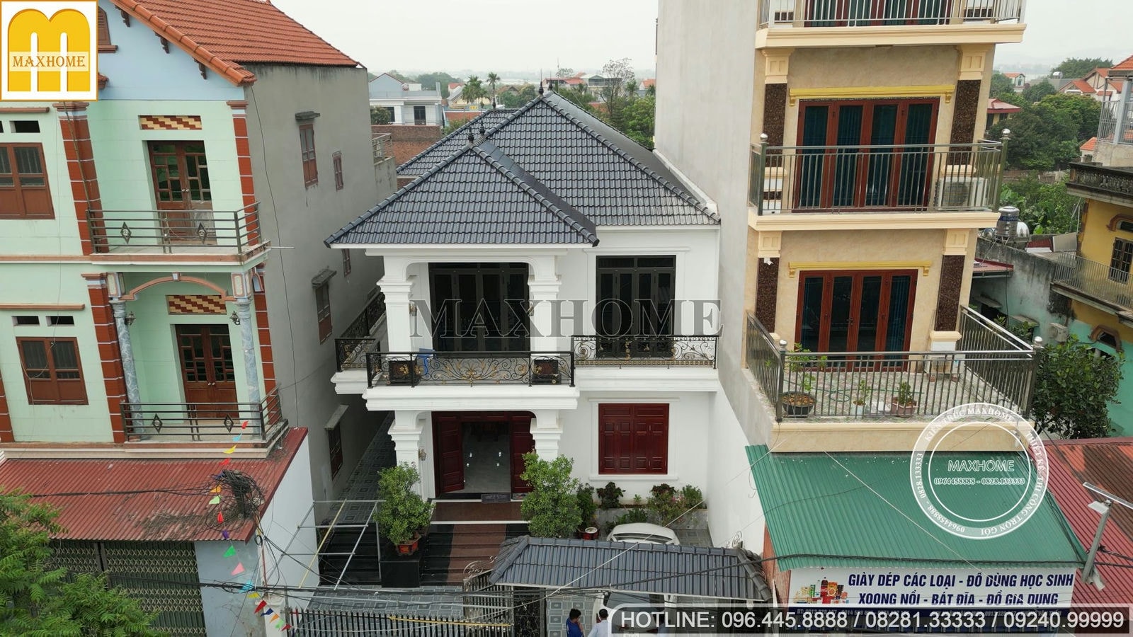 Tham quan mẫu nhà mái Nhật 2 tầng đã hoàn thiện siêu đẹp tại Bắc Ninh