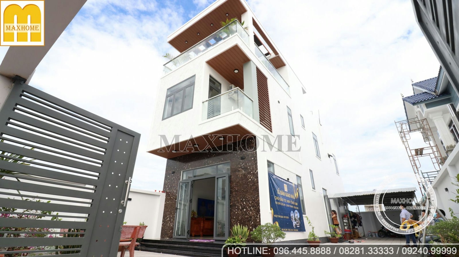 Tham quan mẫu nhà phố 2 tầng 1 tum đẹp hơn 3D ở Đồng Nai
