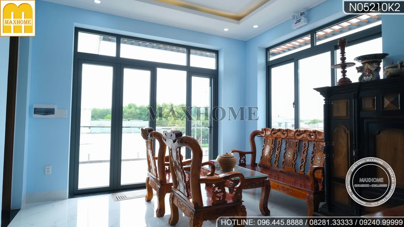 Tham quan nội thất ngôi nhà Hiện Đại đẹp từ ngoài vào trong tại Tây Ninh