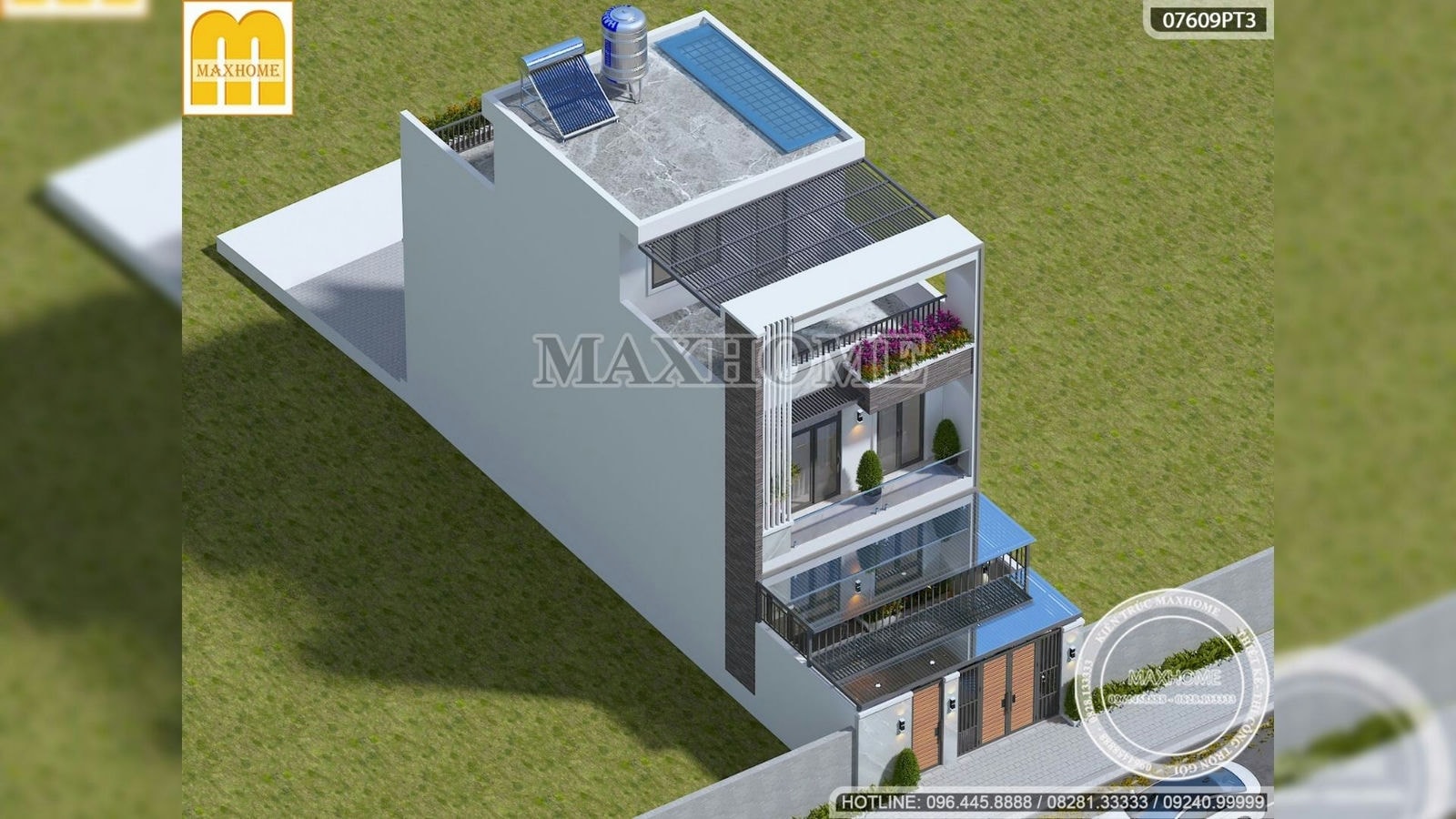 Thiết kế mẫu nhà 2 tầng 1 tum hiện đại công năng hợp lý  | MH01315