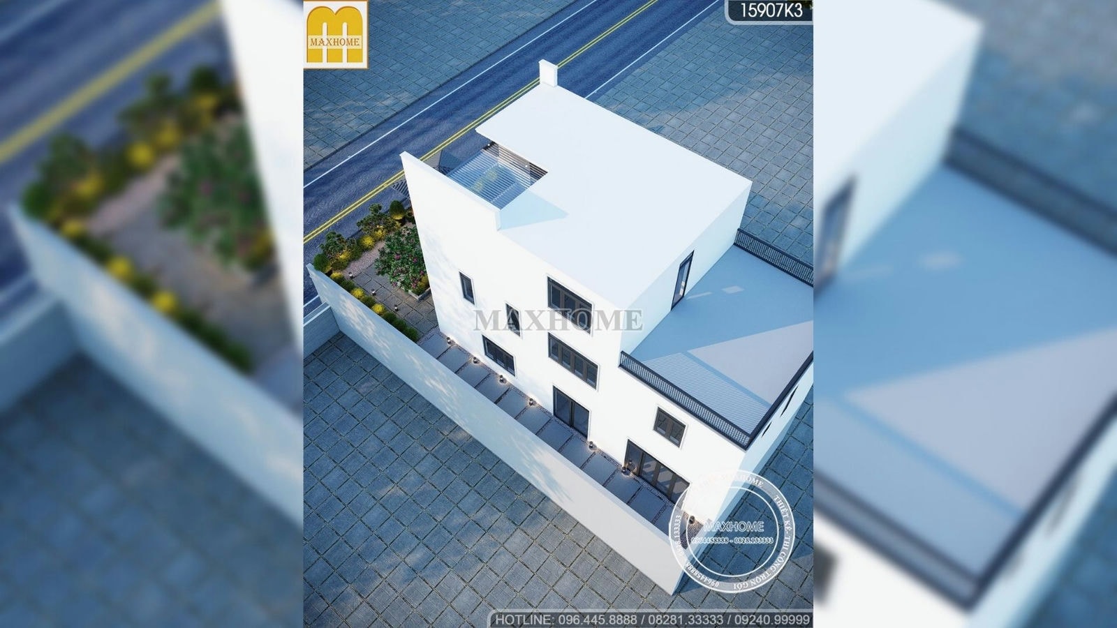 Thiết kế mẫu nhà ở hiện đại kết hợp với mô hình kinh doanh | MH01397