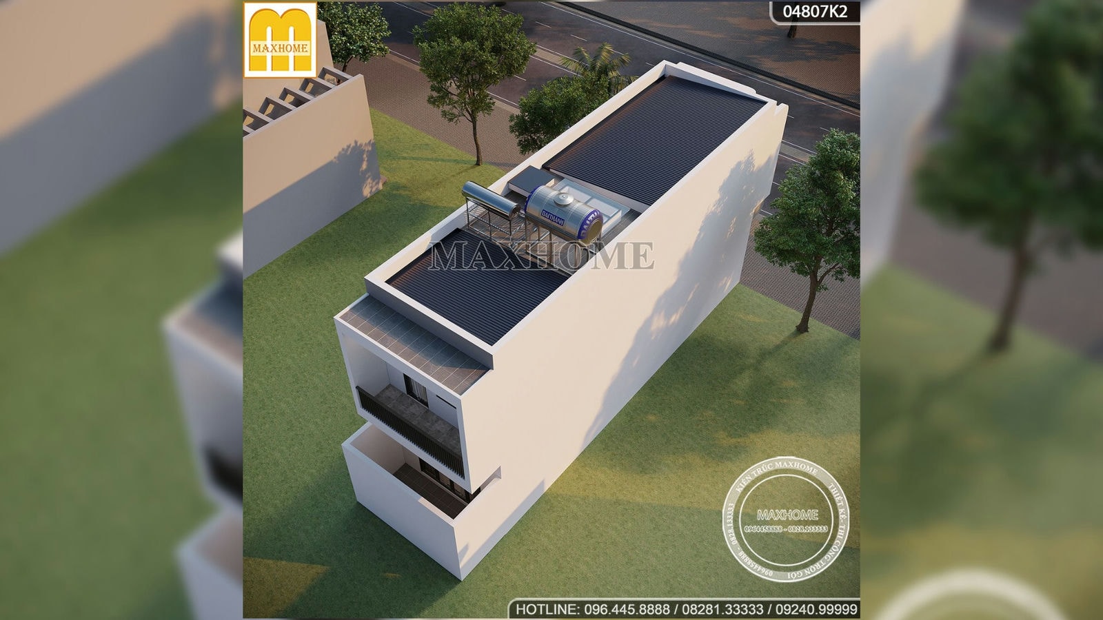 Thiết kế nhà lô phố 2 tầng hiện đại, tiện nghi được ưa chuộng nhất 2023 | MH02401