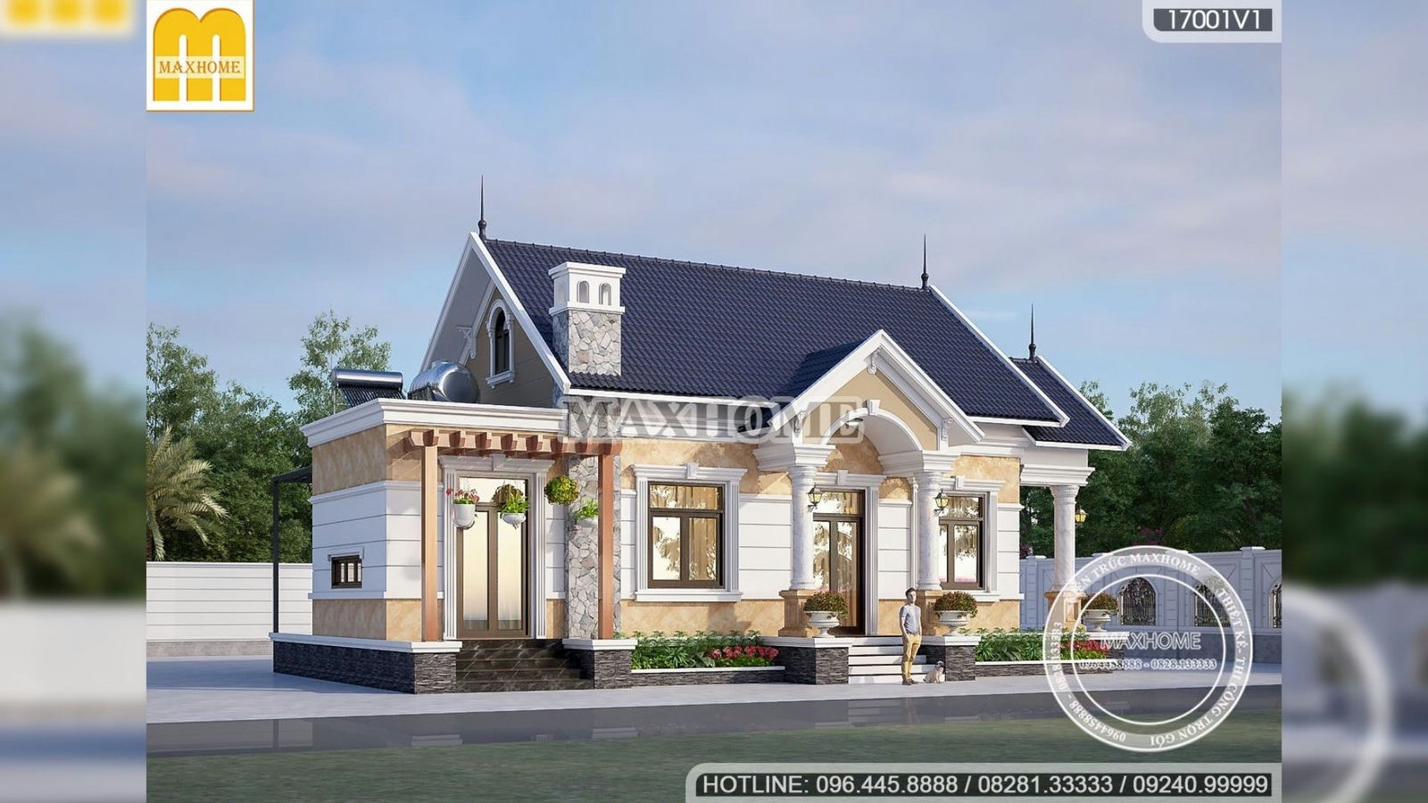 Thiết kế nhà vườn mái Thái tân cổ đẹp lung linh tại Hoà Bình I MH01650