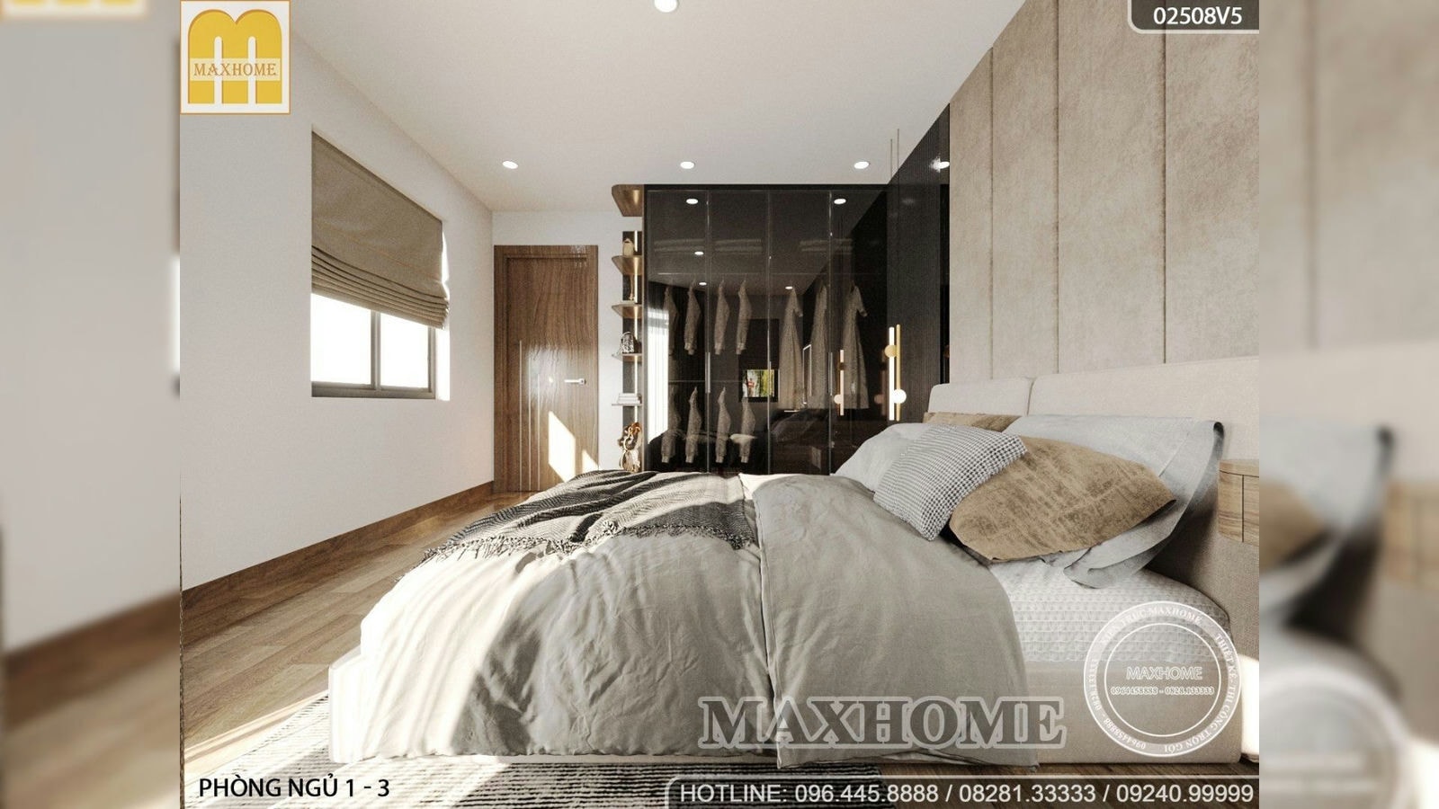 Thiết kế nội thất đẹp cho nhà lô góc 5 tầng ở TP Hồ Chí Minh | MH02159