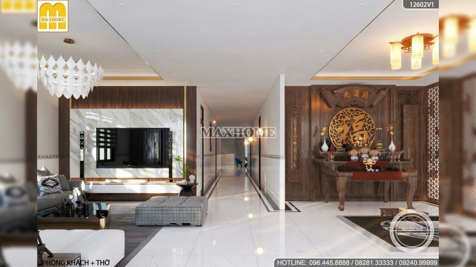Thiết kế nội thất hiện đại sang xịn cho mẫu nhà vườn mái Thái ở Bạc Liêu