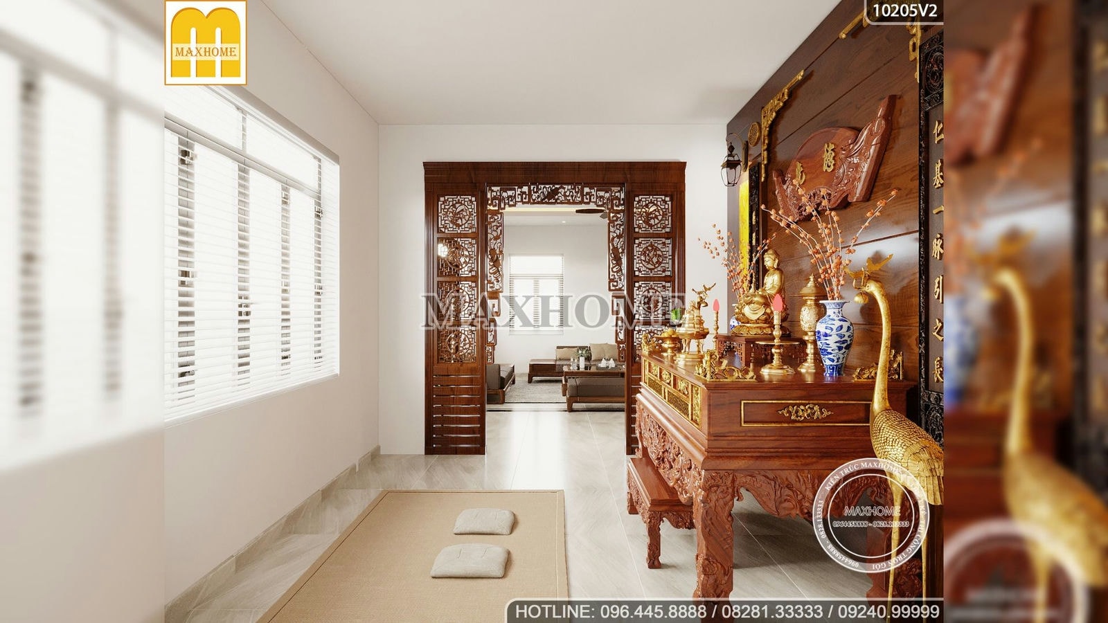 Thiết kế nội thất sang trọng cho nhà cấp 4 ở Gò Dầu, Tây Ninh | MH01705