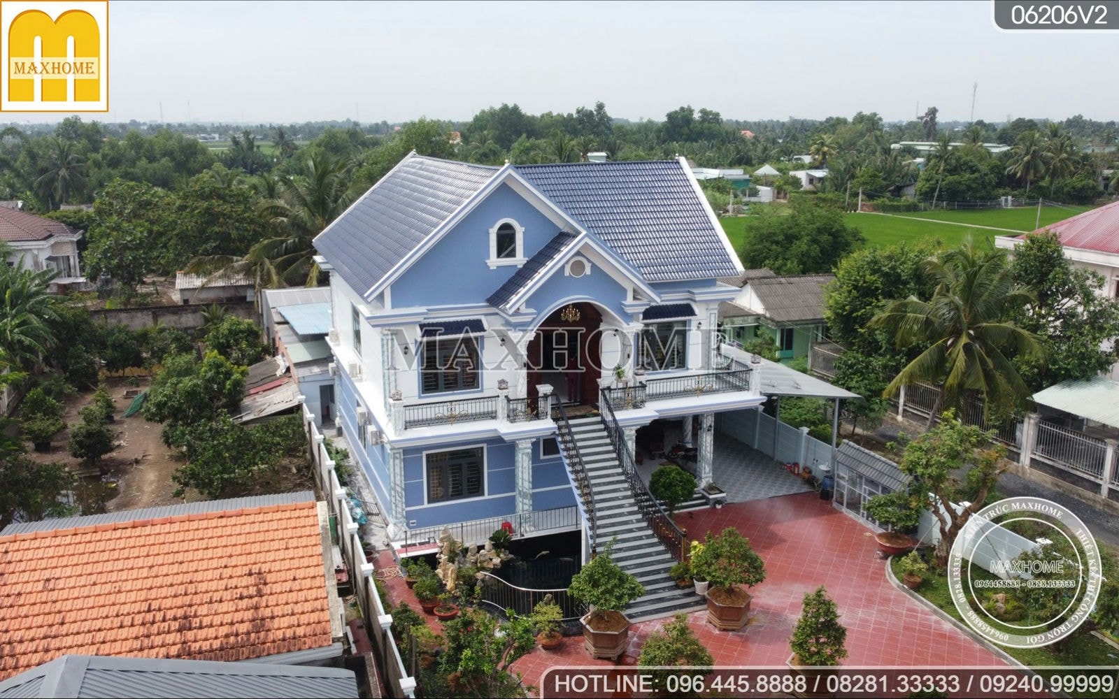 Thực tế nhà vườn mái Thái 300M2 với thiết kế SIÊU ĐỘC LẠ tại LONG AN