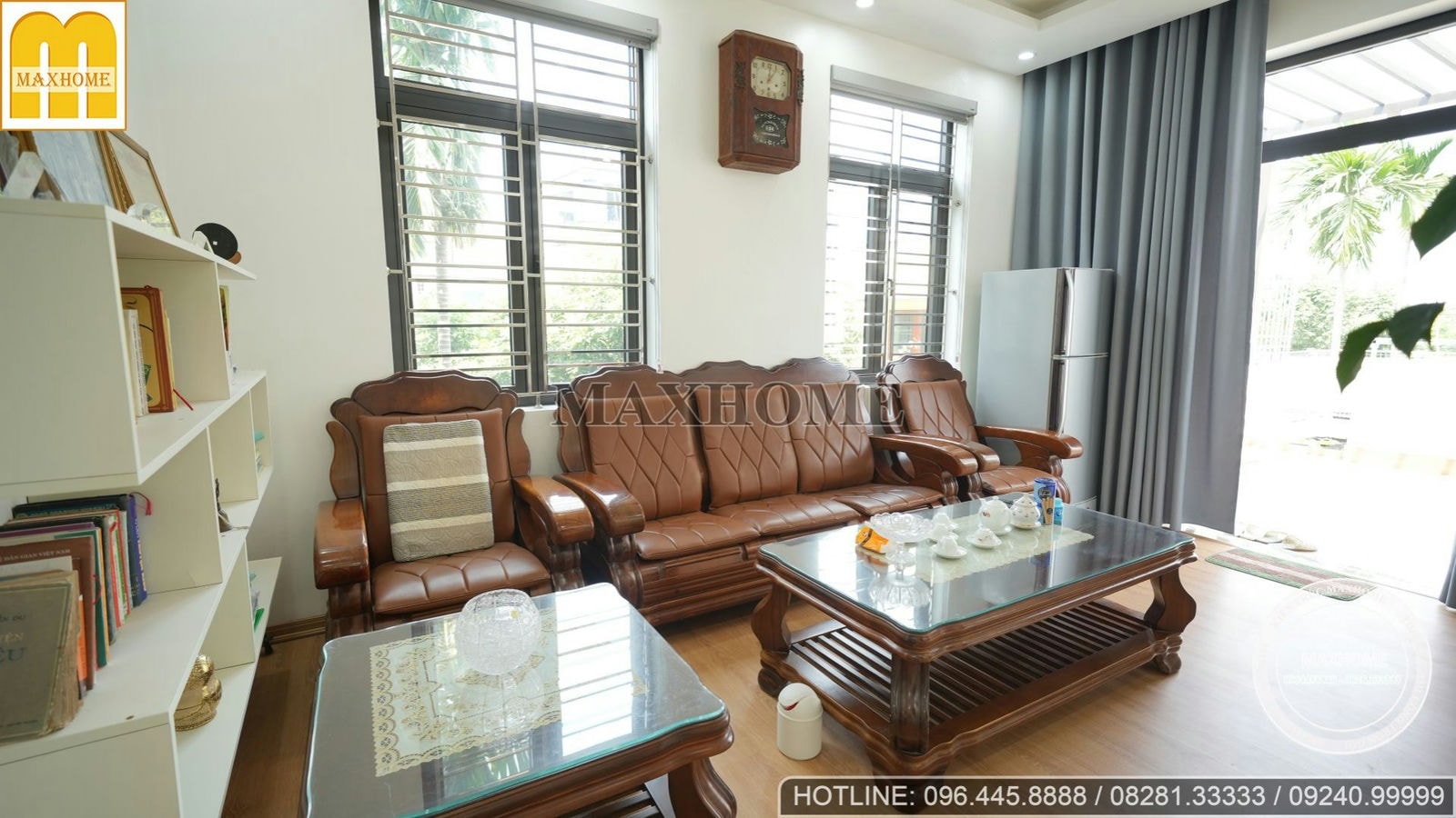 Thực tế trọn bộ nội thất hiện đại cho căn biệt thự mái bằng tại Thái Bình