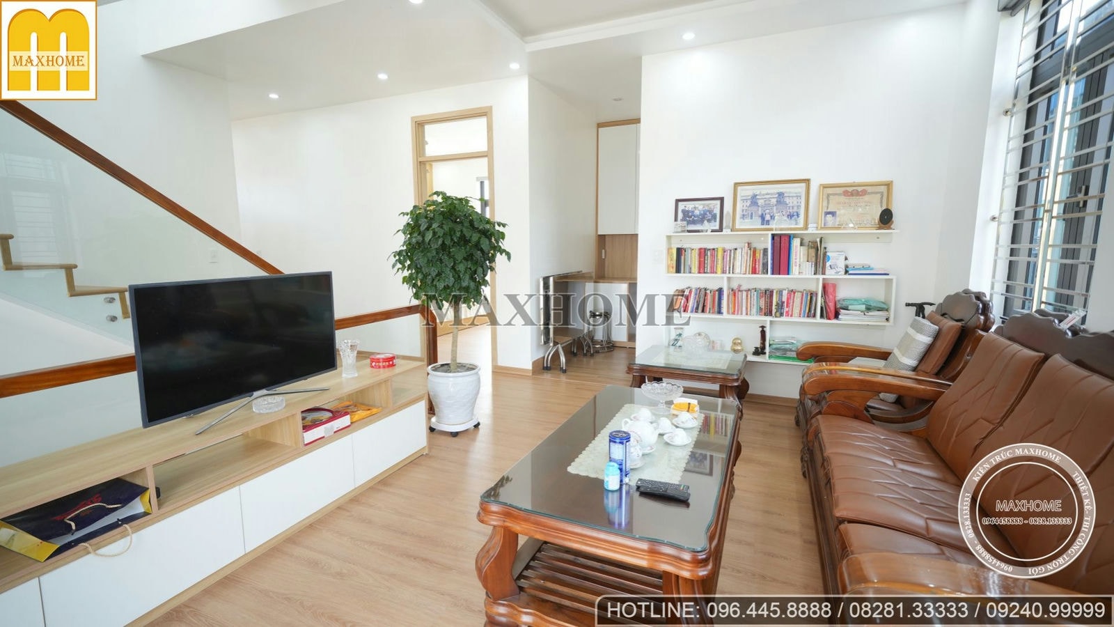 Thực tế trọn bộ nội thất hiện đại cho căn biệt thự mái bằng tại Thái Bình