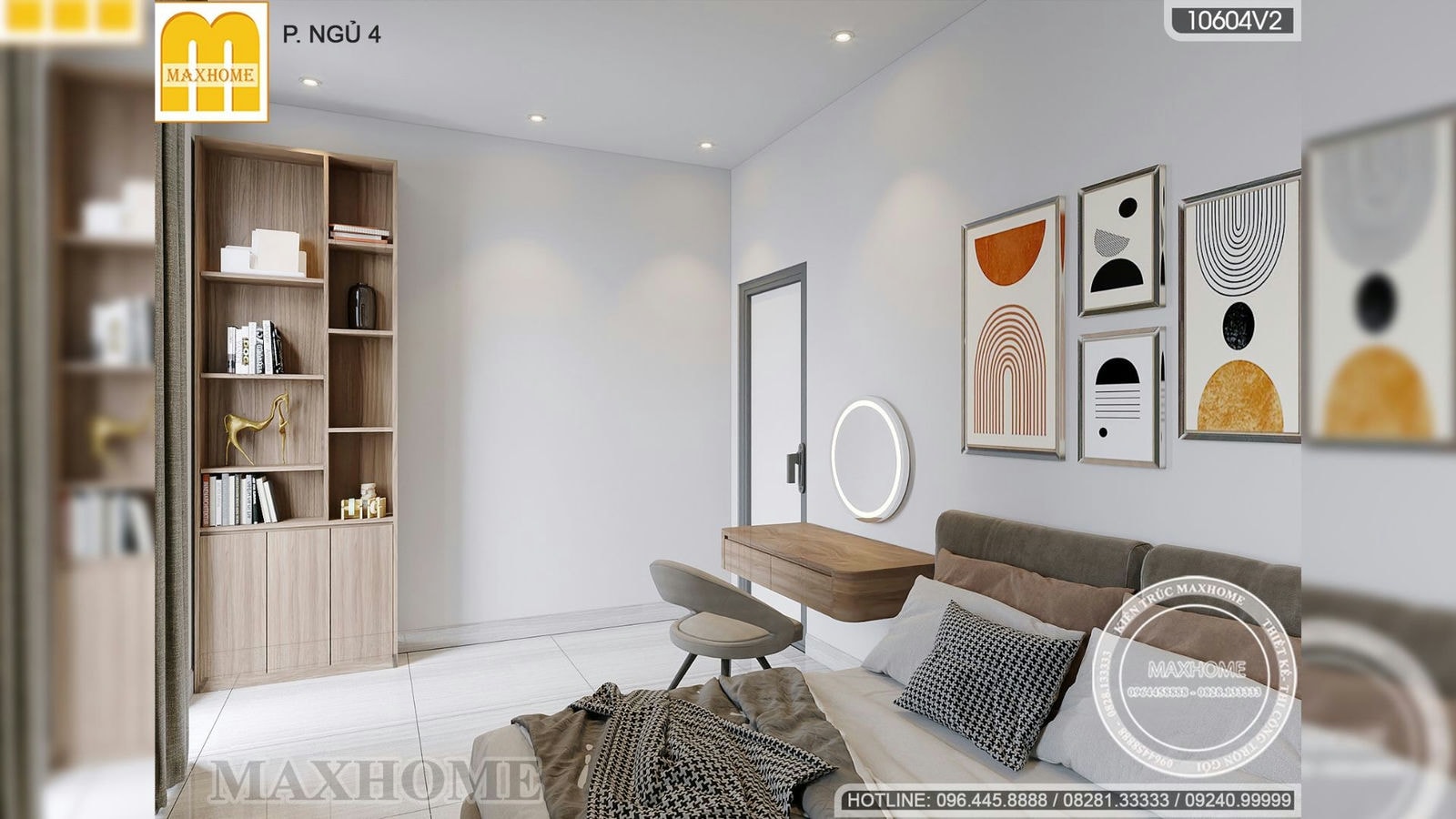 Trọn bộ nội thất hiện đại giá rẻ mà đẹp cho nhà 2 tầng | MH01909