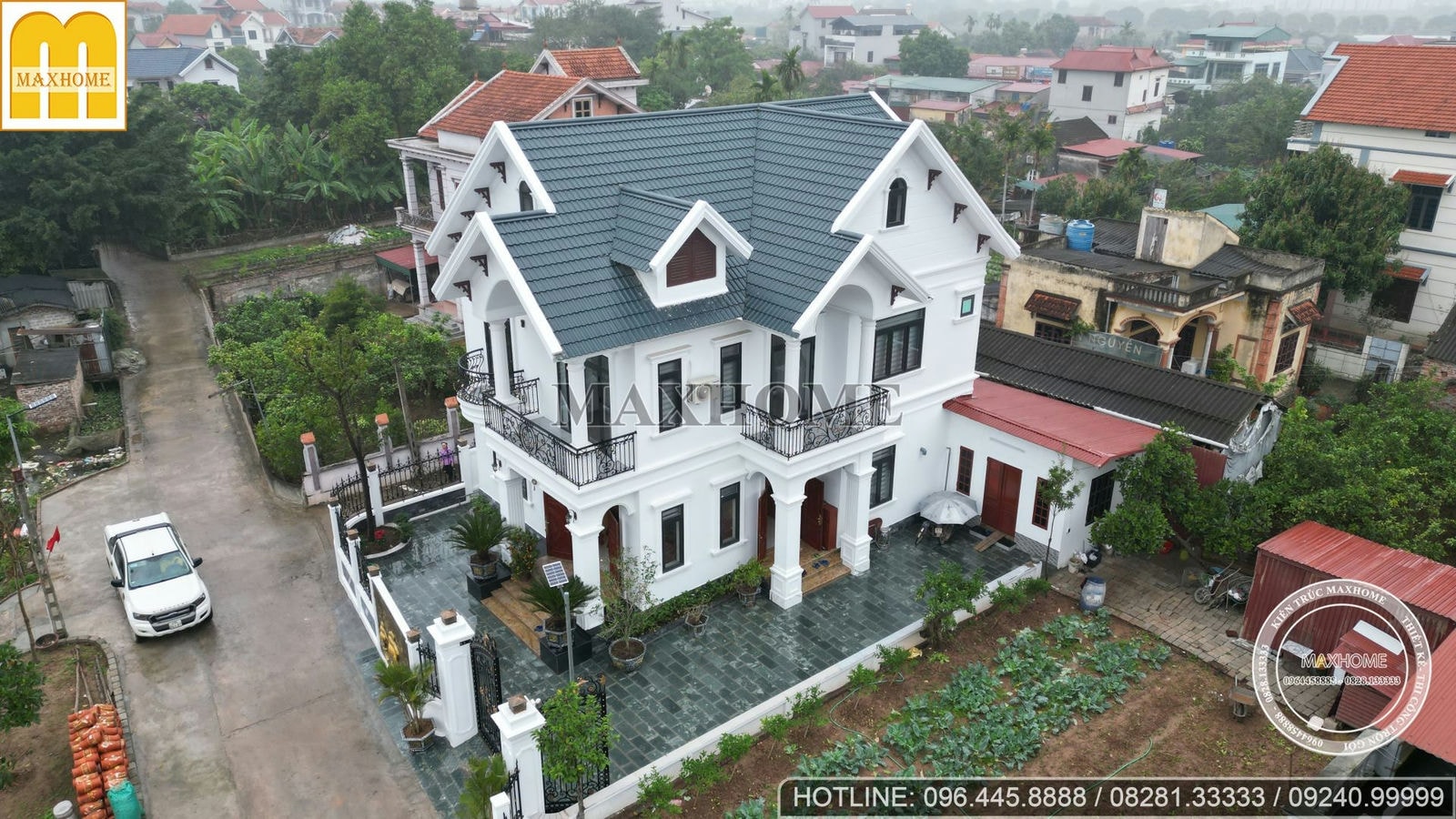 Xem thực tế nhà 2 tầng do Maxhome thi công tại Hưng Yên | MH01125