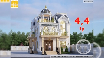 Biệt thự mái Mansard đẹp sở hữu mặt tiền ấn tượng, sang trọng | MH02897